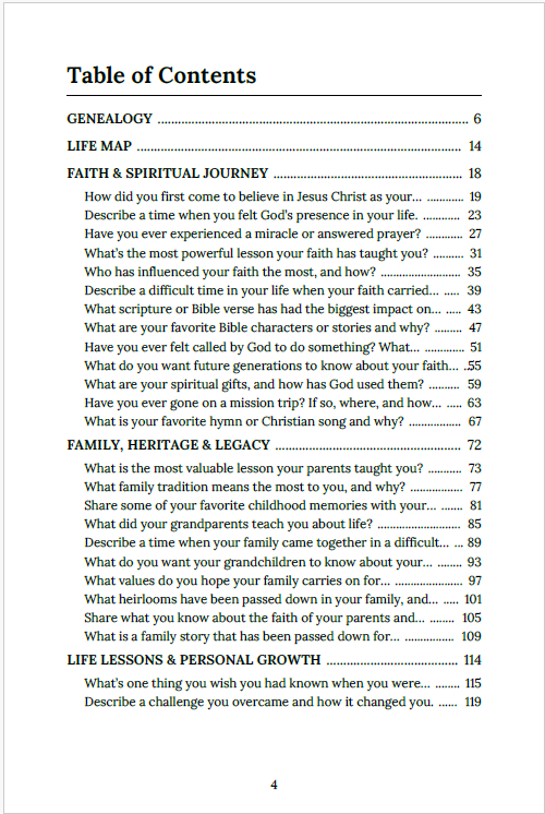 Table of Contents