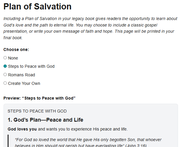 Plan of Salvation